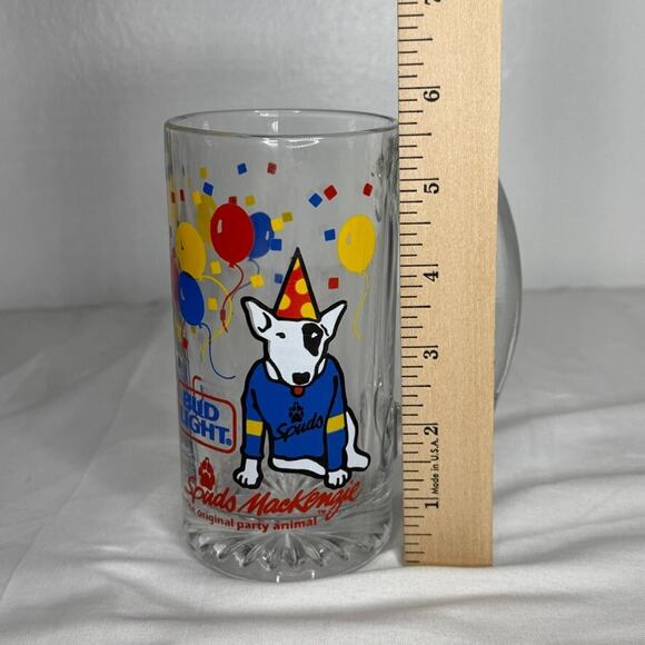 Bud Light Spuds MacKenzie Party Animal Beer Mug Stein 1980s Barware Retro - Picture 5 of 5